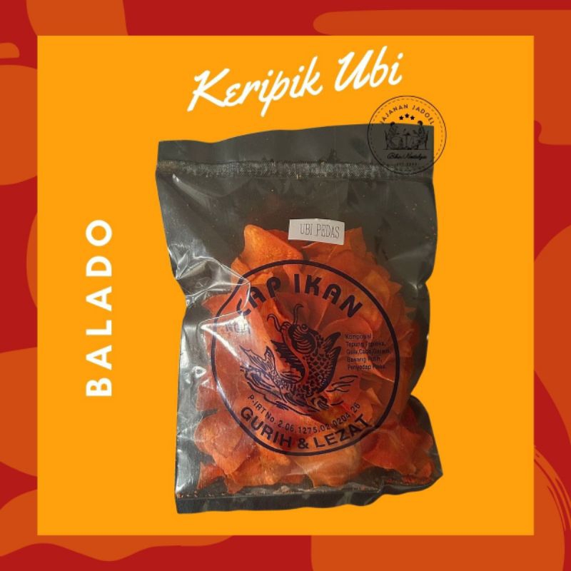 

[500GR] KERUPUK UBI BALADO | KERUPUK CAP IKAN | KERUPUK JADOEL NOSTALGIA JAJANAN SD