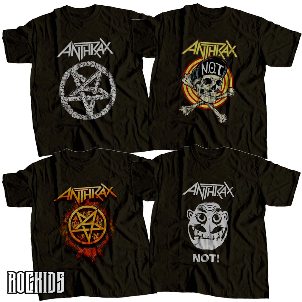 ROCKIDS - ANTHRAX - TSHIRT - TEES - KIDSWEAR - KAOS BAND - KAOS BAND ANTHRAX - KAOS ANTHRAX - TSHIRT