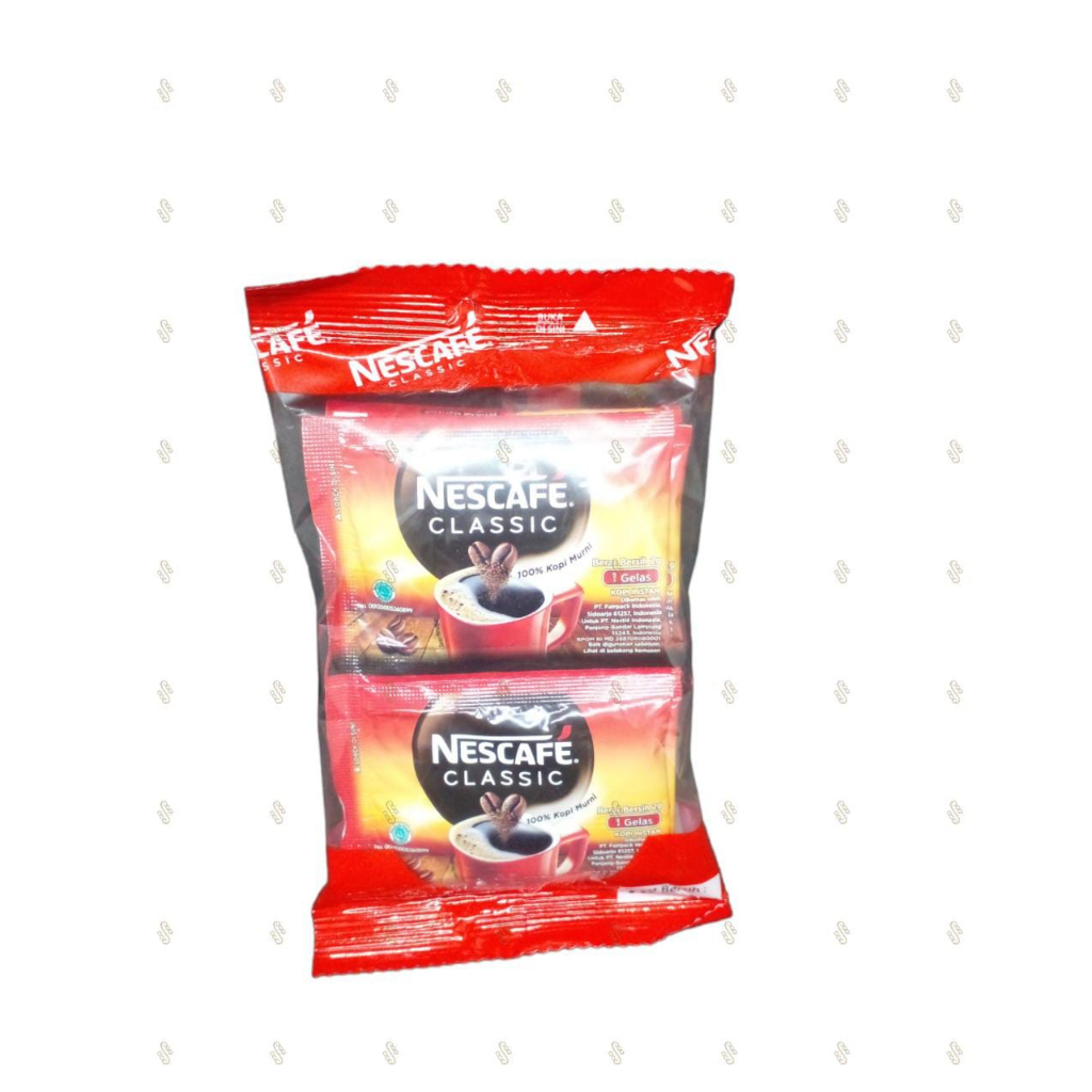 

Nescafe Classic Sachet 2gr - Renceng Isi 10 Sachet