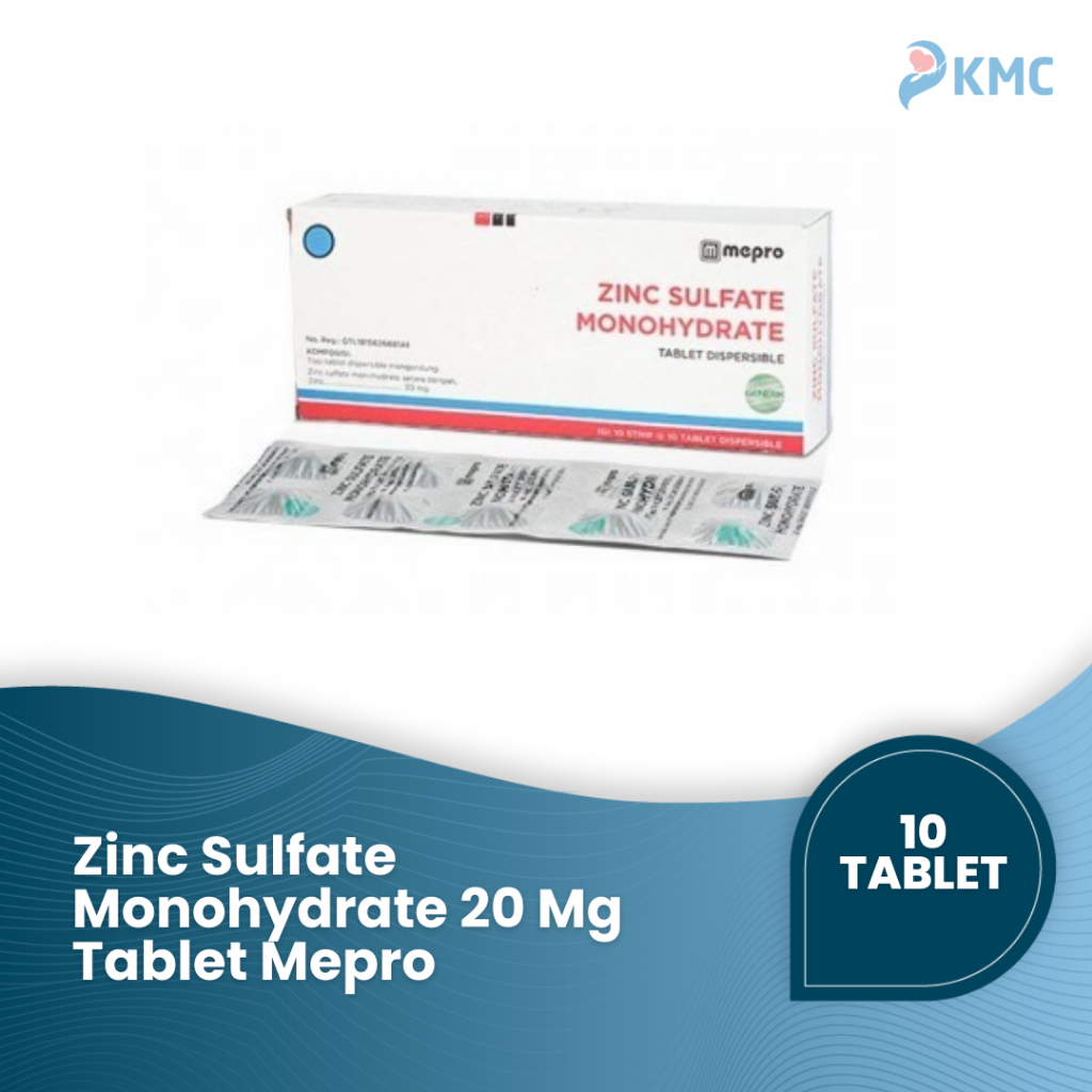 Zinc Sulfate Monohydrate 20 Mg Tablet Mepro
