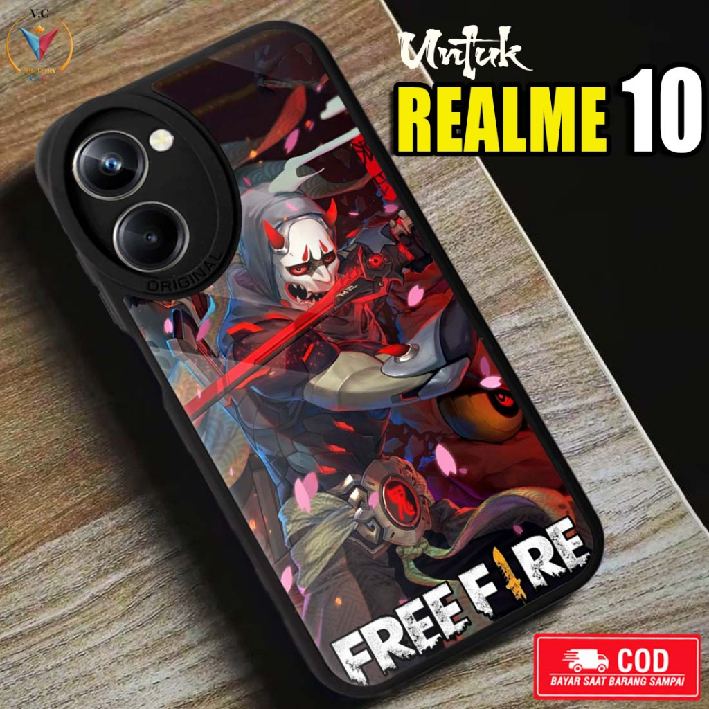Case Realme 10 Victory Case [ FF ] Case Hp Glossy Casing Hardcase Softcase Bisa cod