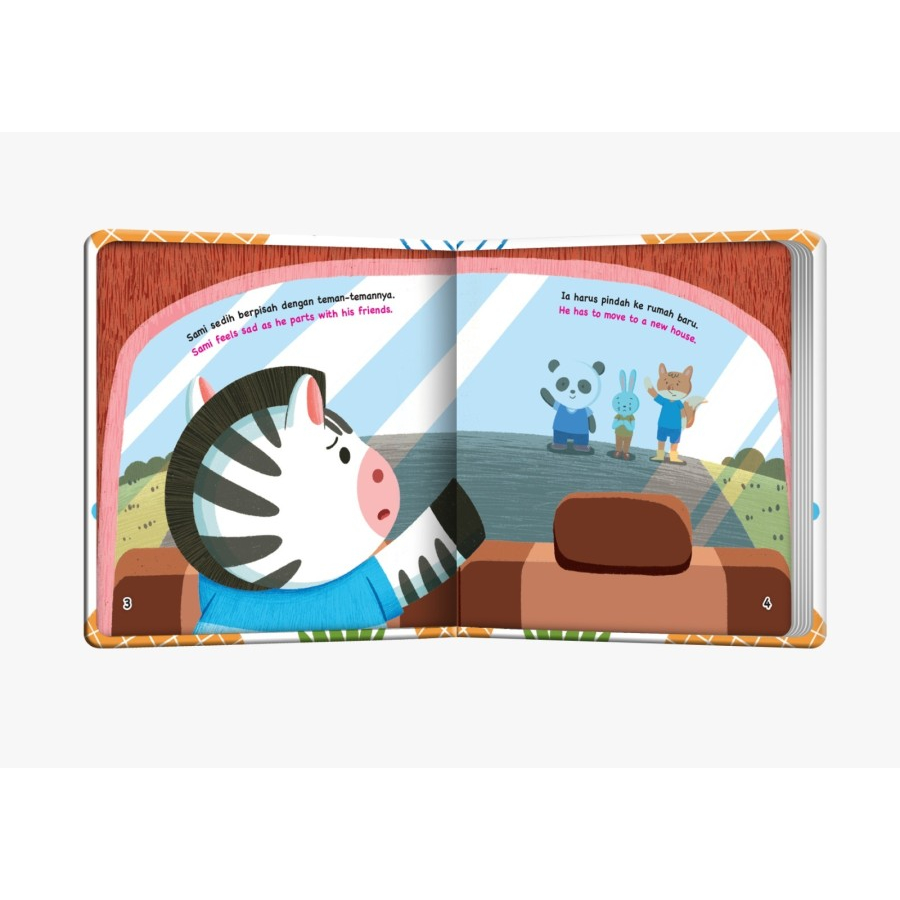 Dongeng Halo Balita : Hari Pertama Di Rumah Baru (Boardbook) Bilingual - Buku Anak-Anak