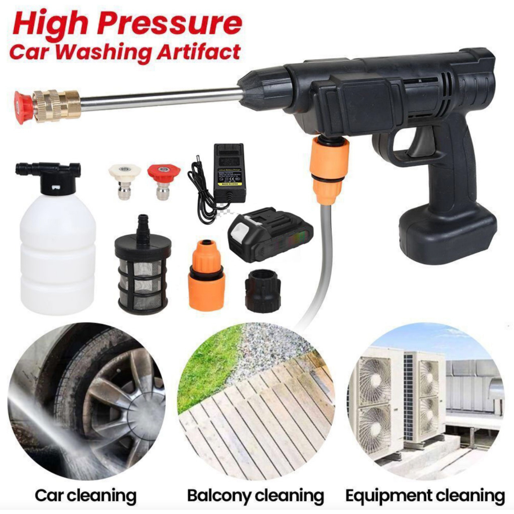 Cordless baterai 21 volt jet cleaner mesin steam cuci mobil motor AC - mesin steam jet cuci mobil mo