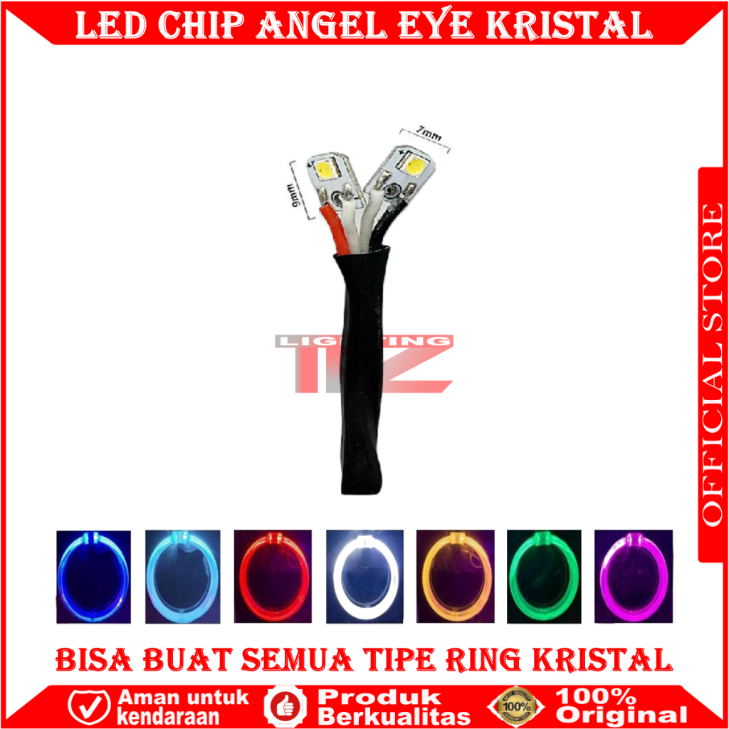 ORIGINAL LED CHIP RING KRISTAL BMW LED CHIP ANGEL EYE KRISTAL CHIP LED SHROUD BMW LED RING LAMPU LED