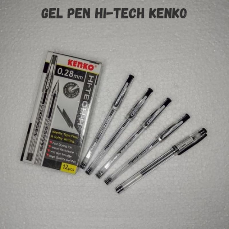 

Gel Pen/Pulpen Jel Hi-Tech Kenko 0.28mm