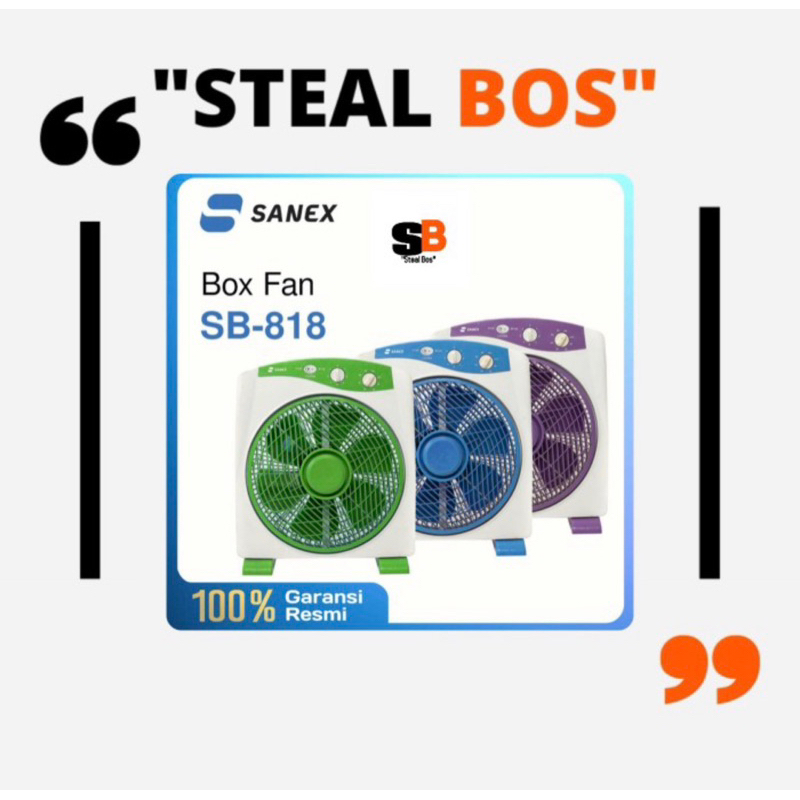 boxfan sanex 12inch/ box fan sanex 12 inch kips kotak sanex 12 inch