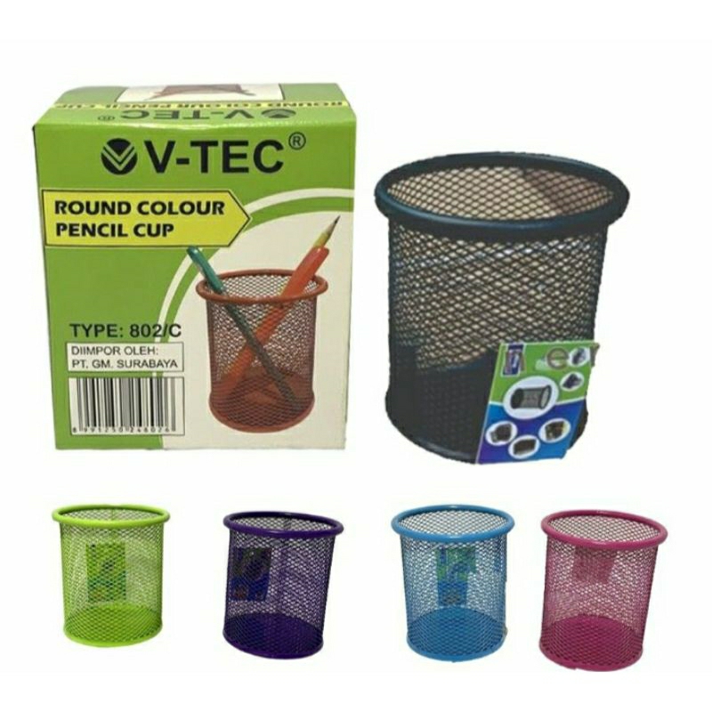 Desk Set / Organizer V-Tec Pencil Cup / Pen Holder VT-802B / VT-802C