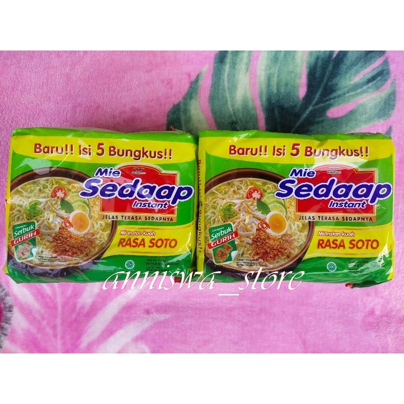 

Mie Sedaap Soto Isi 5 pcs Bag 75gr