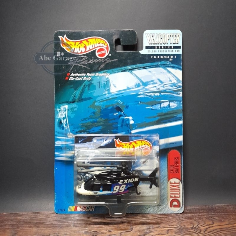 Hot wheels Nascar Racing Helicopter Exide Batteties