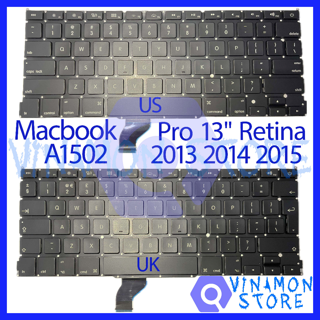 Keyboard Laptop APPLE Macbook Pro 13" Retina A1502 2013 2014 2015