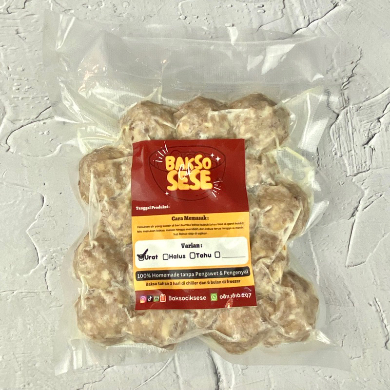 

Bakso Cik Sese URAT PREMIUM 10pc