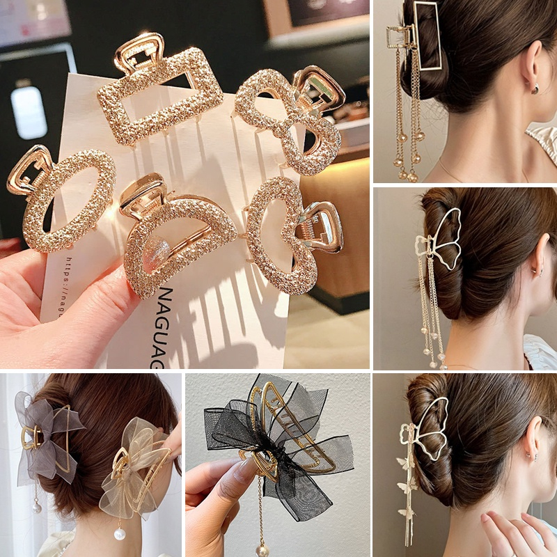 Fashion Jewelry Jepit Rambut Korean Style JEPIT SALON BESI KUPU KUPU DENGAN PITA / JEDAI RAMBUT JUMB