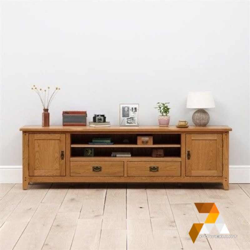 BUFET TV MEJA TV MINIMALIS KAYU JATI MEJA KONSOL TV RAK TV LEMARI TV CABINET TV KAYU JATI