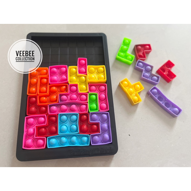 Mainan Pop It murah/ mainan tetris pop it/mainan puzzle pop it