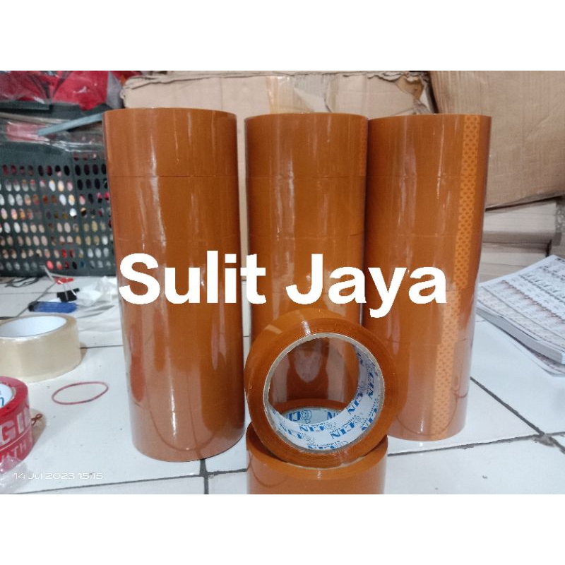 

1 ROLL - termurah lakban packing coklat 2 inch 100 yard tidak mudah putus bisa bayar di tempat/LAKBAN coklat 48mm X 100 yard BC/lakban opp tape 2 inch 48 mm x 100 yard(lakban isolasi MURAH)lakban peking