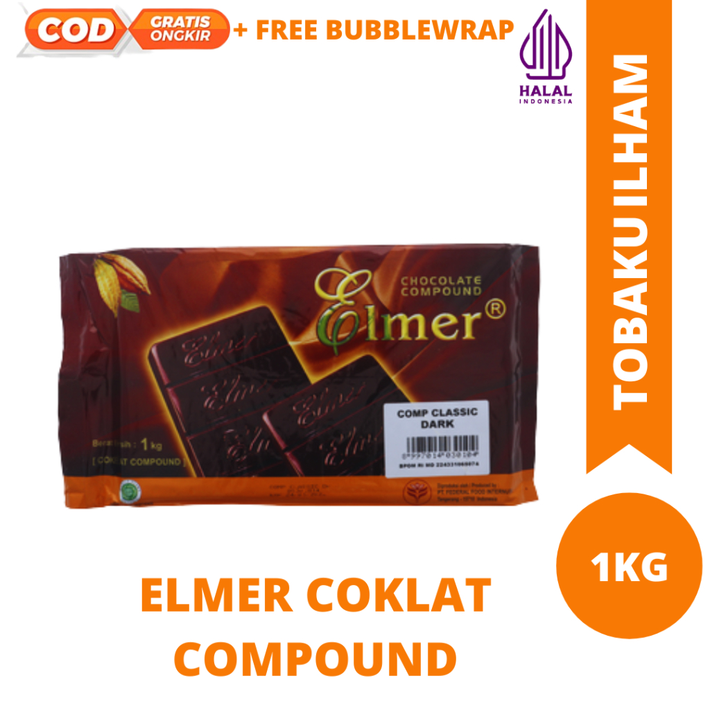 

Coklat compound 1kg/elmer/collata/chefmate/scooko/ coklat batang