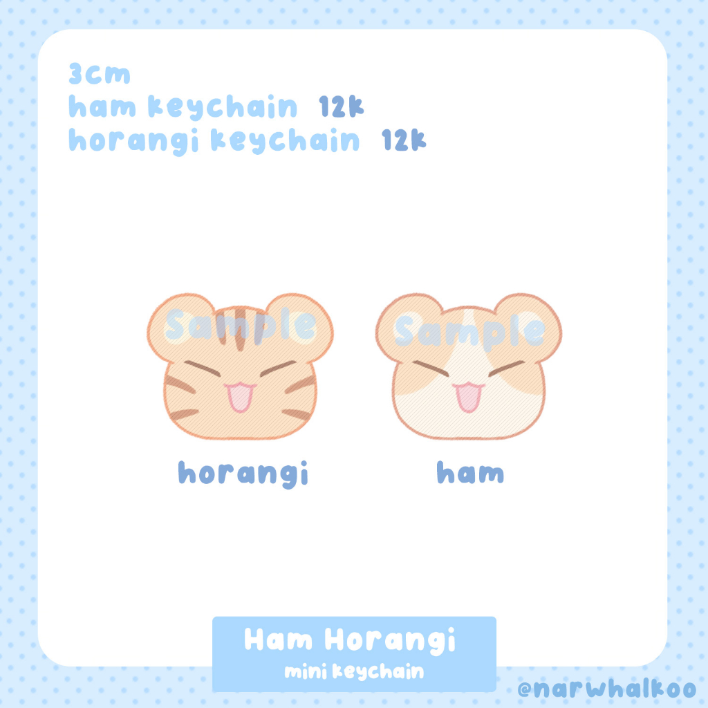 Ham Horangi Mini Keychain