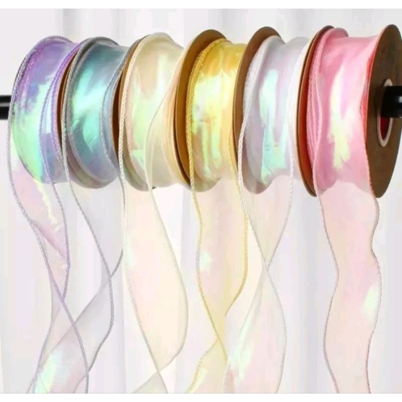 

Pita korea 114 R pita hologram fish tail / pita kado hampers size 4 cm