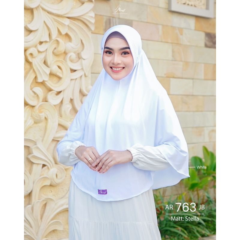 Hijab jumbo bergo tali pet antem Ar Rafi terbaru AR 763 Hijab instan arrafi ar763 jilbab bergo tali