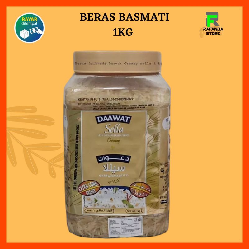 

Beras Basmati Daawat Sella Extra Long 1 Kg Kemasan Toples