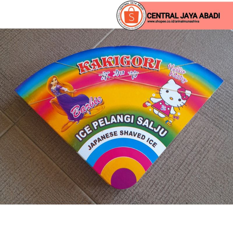 

300 LEMBAR KERTAS ES SALJU VIRAL | BUNGKUS KERTAS ES PELANGI PRODUK TERBARU | KEMASAN ES KAKIGORI BAHAN IVORY PUTIH HIGH QUALITY | CONTONG ES SERUT | ARINA SHIVA GROUP 260