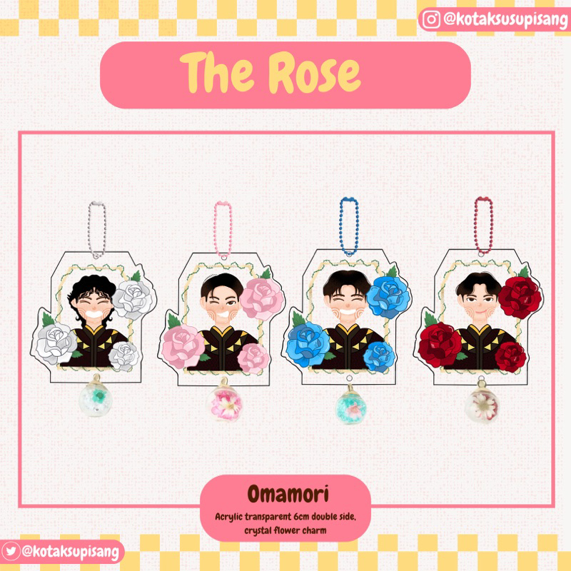 [PO] The Rose Acrylic Keychain Omamori
