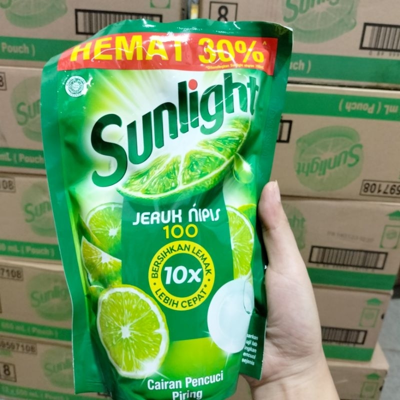 sunlight 650ml dan 210ml 1 karton isi 12bungkus