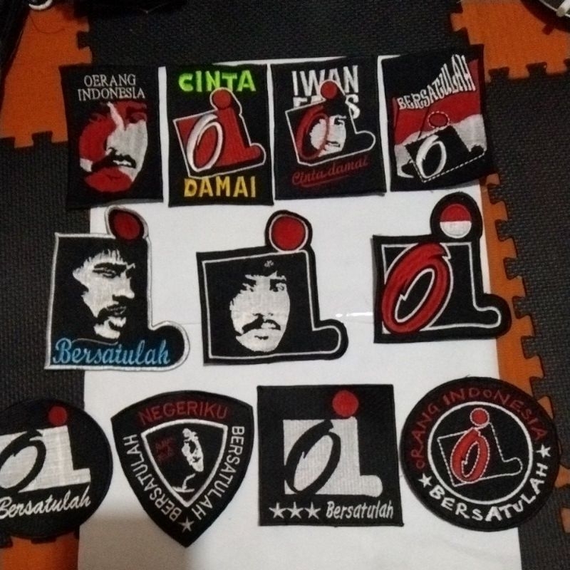 Bordiran Oi / Iwan Fals Ukuran Sedang.