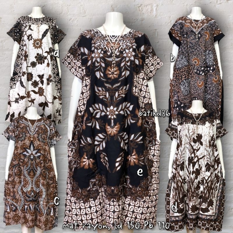 Daster etnik estetik sogan klasik kelelawar jumbo ld 142 murah adem tebal halus daster kekinian rayo