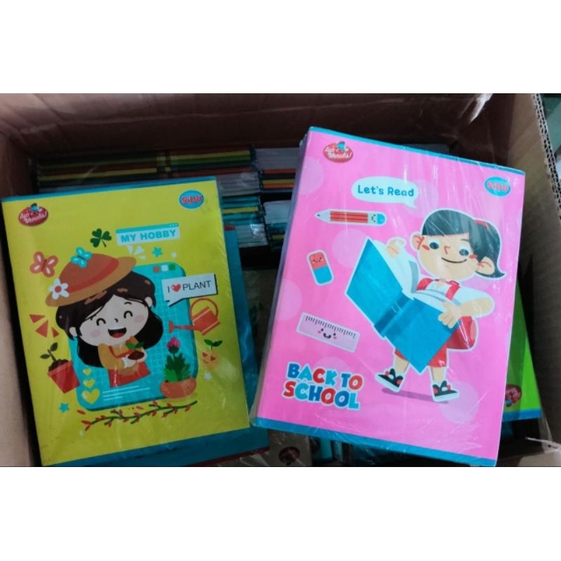 

BUKU Tulis SIDU 58lbr 1pack isi 10bj motif cover random