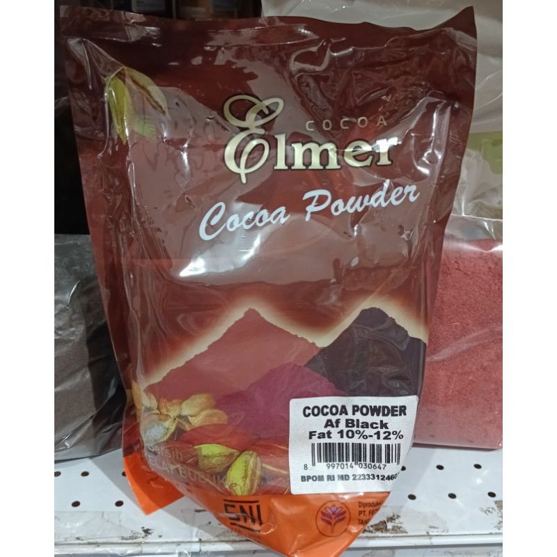 

Elmer Cocoa Powder AF BLACK Fat 10% - 12% coklat bubuk es coklat