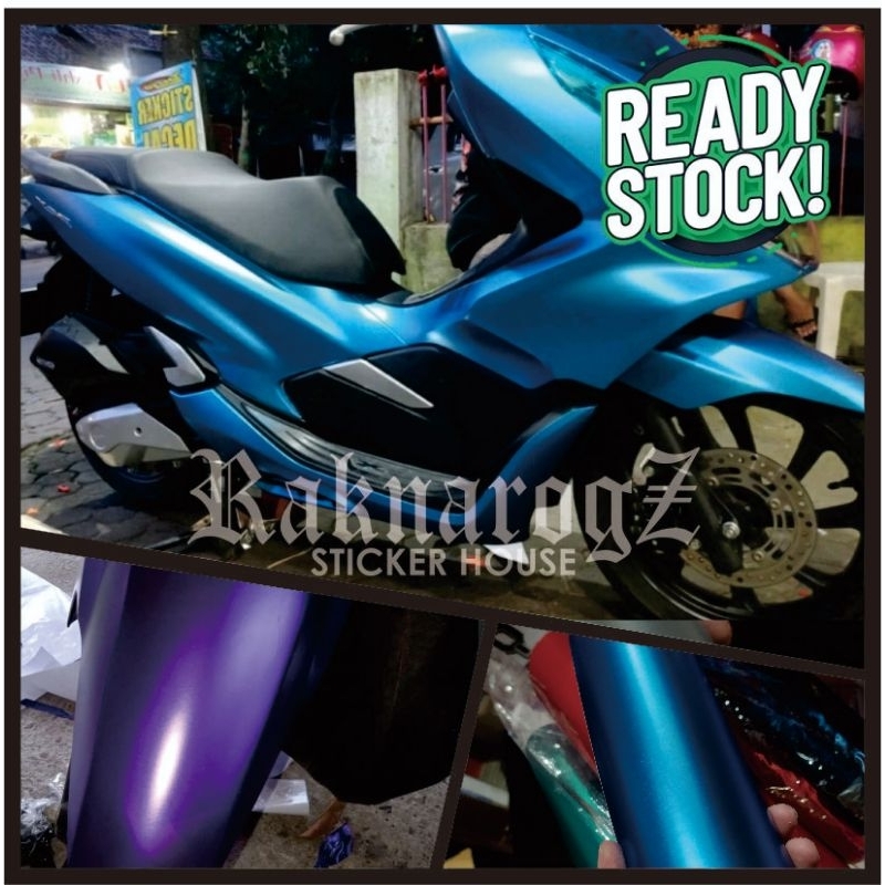 Stiker Skotlet Chrome Matte BIRU