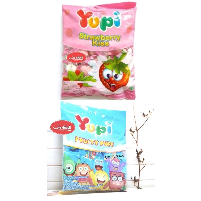 

Permen Jelly Yupi Strawberry Kiss/Fruity Puff 120gr