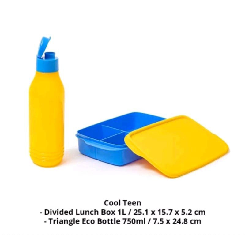 

Tuperware Cool Teen Lunch Box Set Bekal