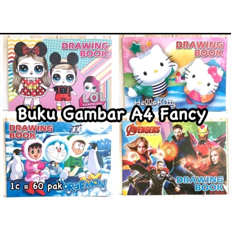 

BUKU GAMBAR A4 FANCY MURAH / BUKU GAMBAR ANAK TK PAUD SD A4