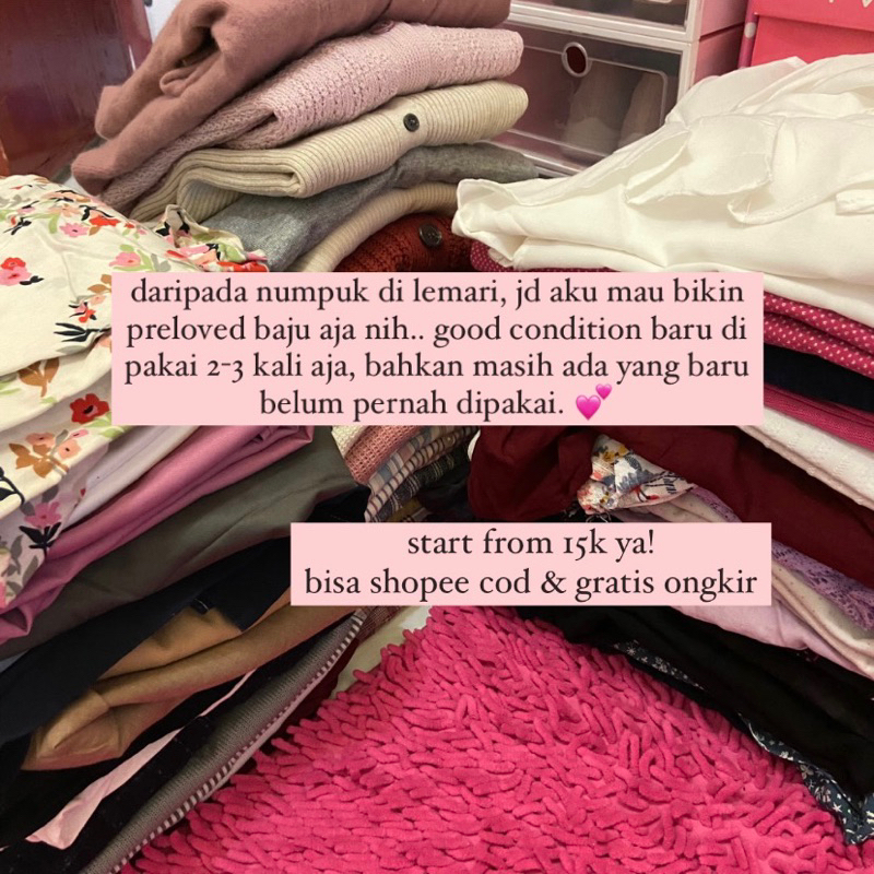 Preloved Tas (Miniso, Kamiya, Tweely)