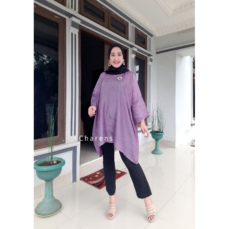 ALIYA TUNIK // VISCOSE BATIK SEMI SUTERA // VISCOSE POLOS // ATASAN // TUNIK