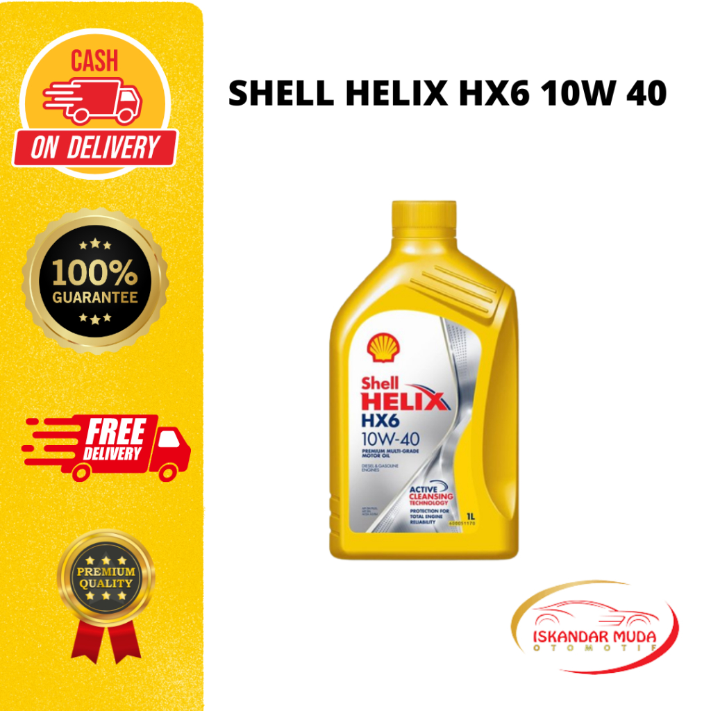 Oli Mobil Shell Helix HX6 10W 40 Berkualitas