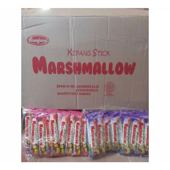 

Marshmallow kepang Youka 1 pack isi 20pcs permen Ranjani