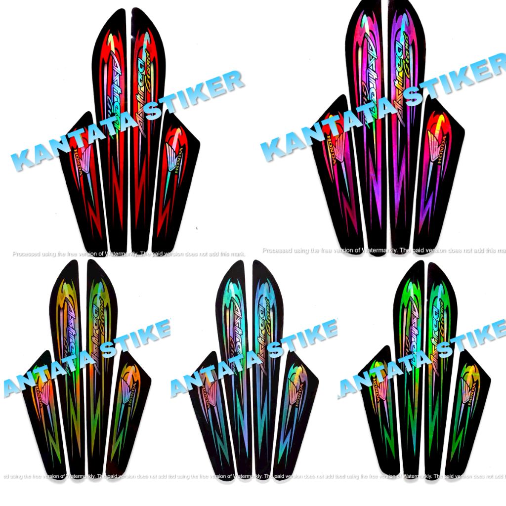 STIKER STRIPING LIS BODY MOTOR HONDA ASTREA GRAND HOLOGRAM FULL SET