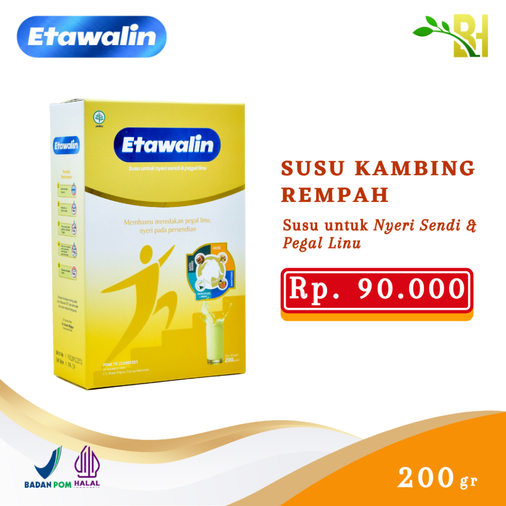 

ETAWALIN Susu Rasa Jahe Ampuh Turunkan Asam Urat