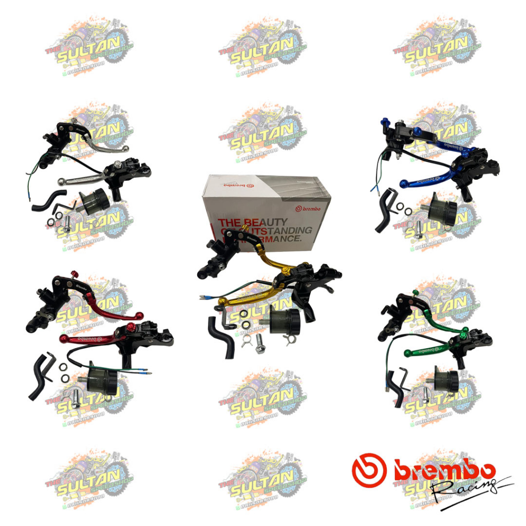 MASTER HANDLE REM RADIAL + MASTER KOPLING / REM KIRI KABEL ACCOSSATO UNIVERSAL BREMBO