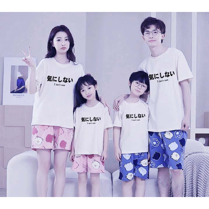 KAOS COUPLE KELUARGA FAMILY I DONT CARE/ KAOS PASANGAN FAMILY /KAOS DISTRO/ KAOS ANIME JEPANG