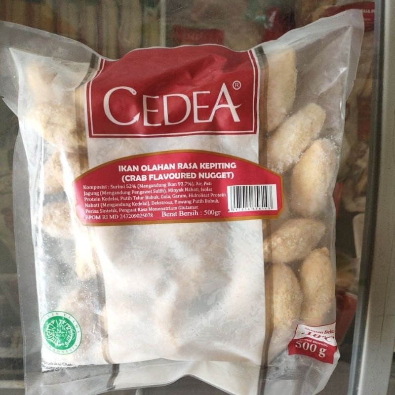 

Cedea Ikan Olahan Rasa Kepiting (Crab Flavoured Nugget) 500gr