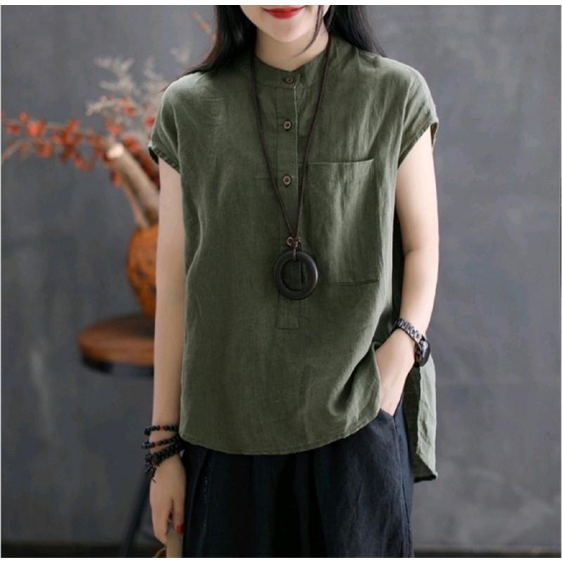 Blouse Atasan Wanita / Atasan Linen