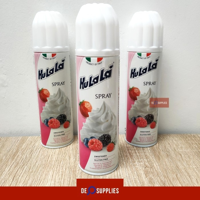 

Hulala Whipping Cream Spray 250gr - Krim Whip Whipped Cream Semprot Whipcream