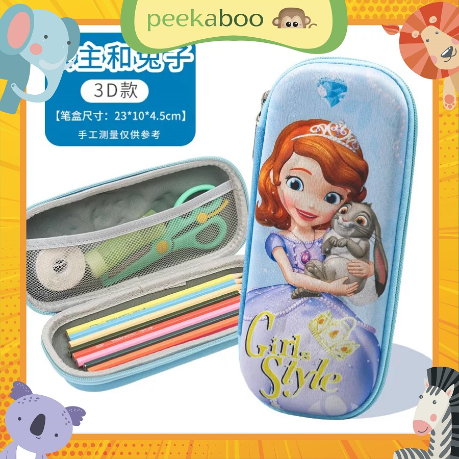 

(COD) TEMPAT PENSIL KOTAK TEPAK PENSIL LUCU KARAKTER GAMBAR 3D ANAK SEKOLAH LAKI PEREMPUAN - SOFIA