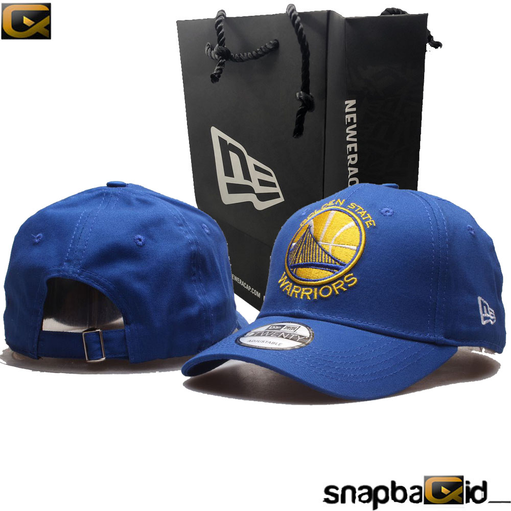 Topi caps basket NBA Golden state warrior Blue Bordir CX