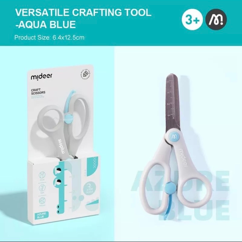 

Mideer Craft Scissors Gunting Anak Crafting Tool Prakarya Pink Blue
