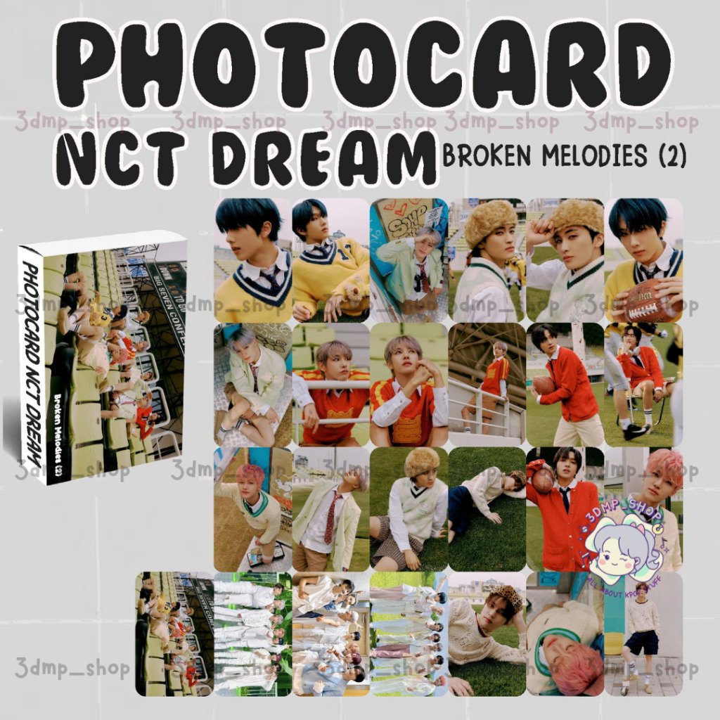 [2 sisi  - 25 lembar] Photocard nct dream broken melodies